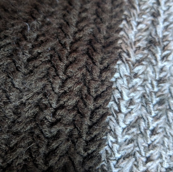 Grey and Green Knit Sweater - Picture 3 of 3